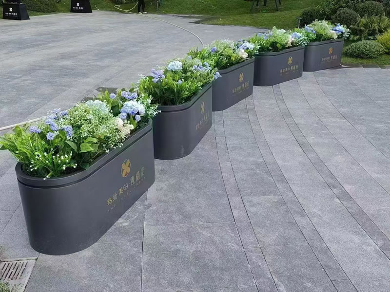嘉兴户外花箱护栏批发_街道绿化组合花箱护栏现货供应